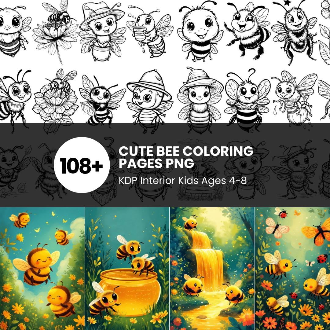 108+ BEE COLORING PAGES PNG